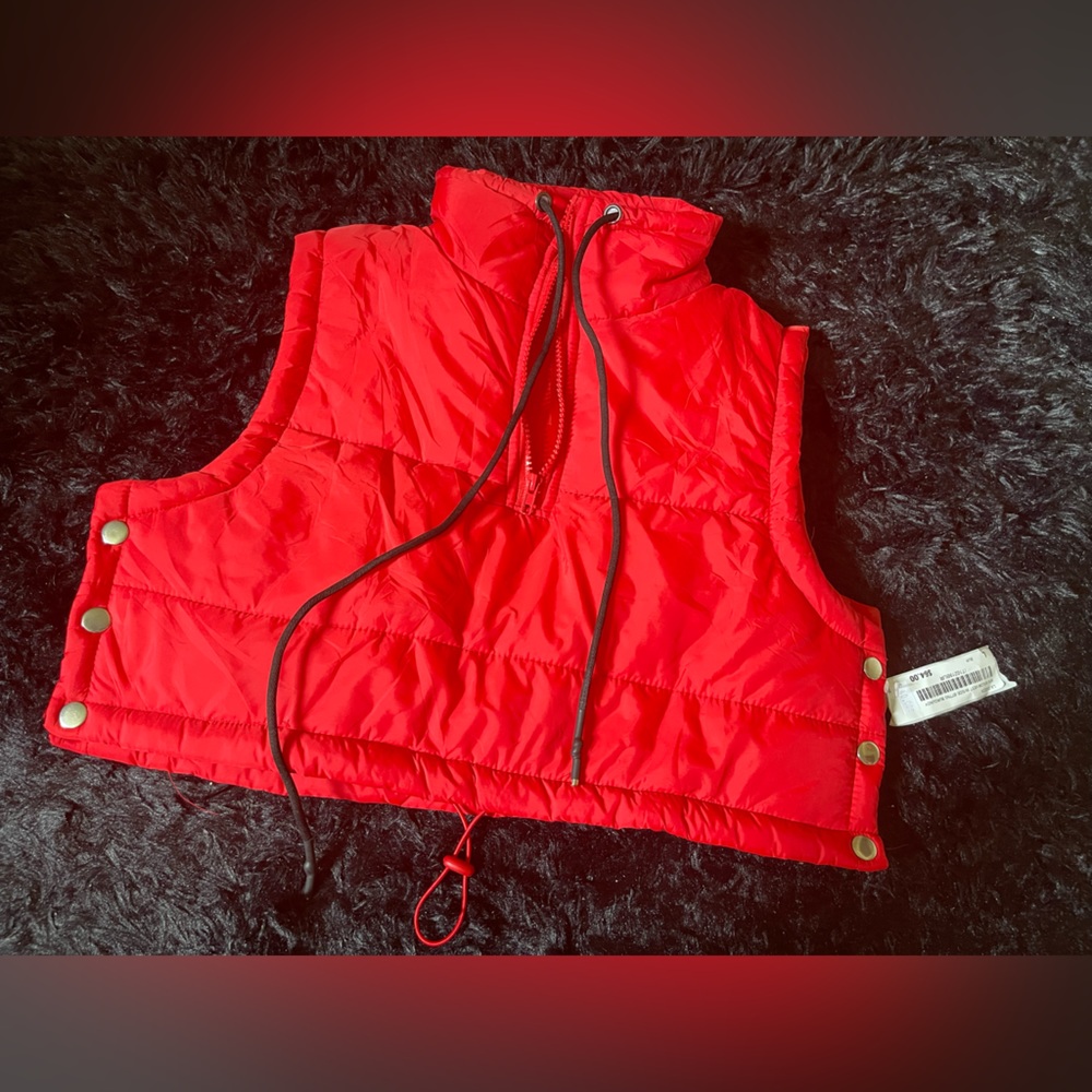 Red Cropped Vest